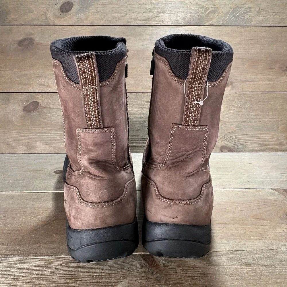 ll bean storm chaser 5 mens size 10 shoes brown leather waterproof boots